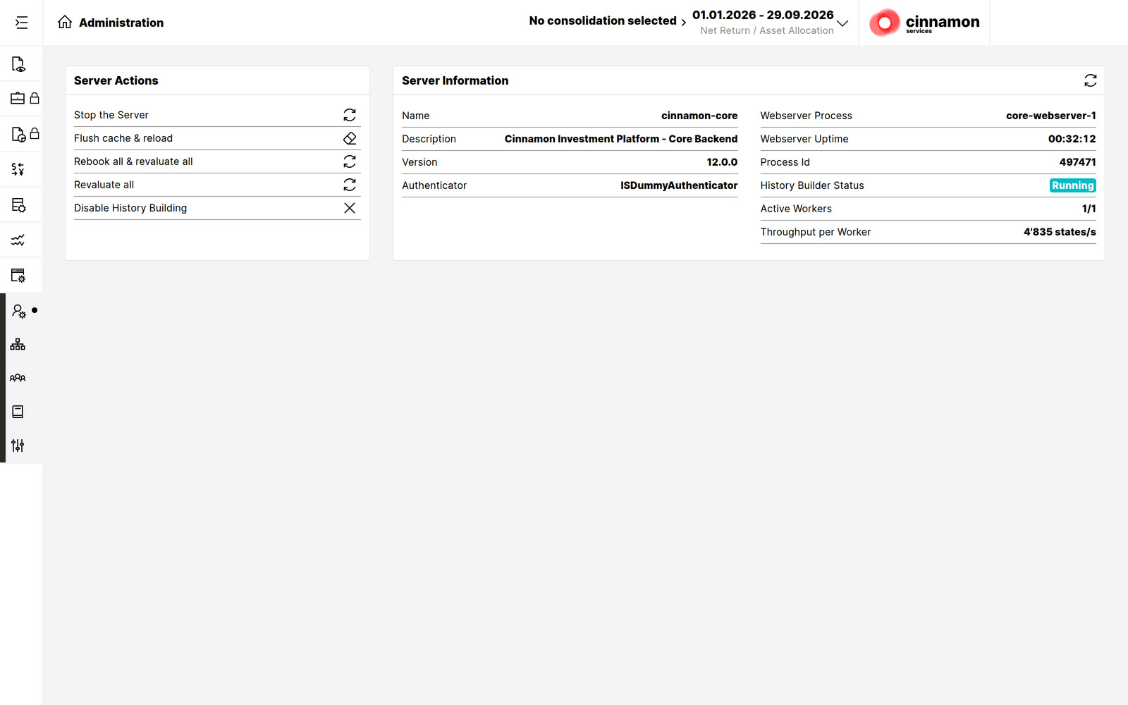 Cinnamon Core: Status der Nachrechnung